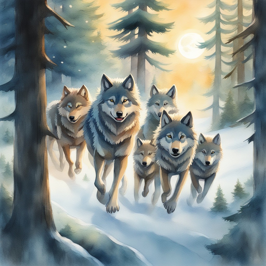 The Wolves Who Ran as One: A Story About Cooperation