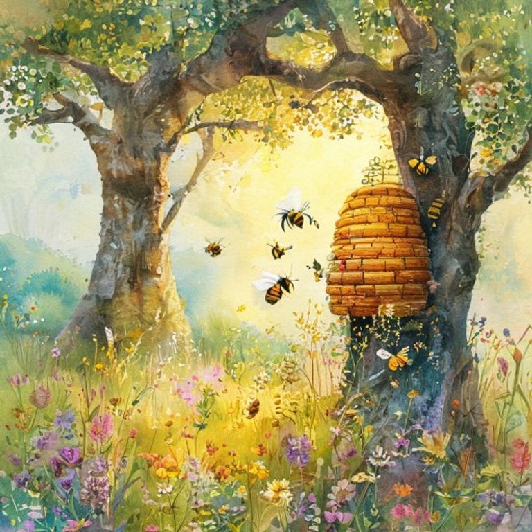 The Bees Who Built a Rainbow: A Story About Cooperation