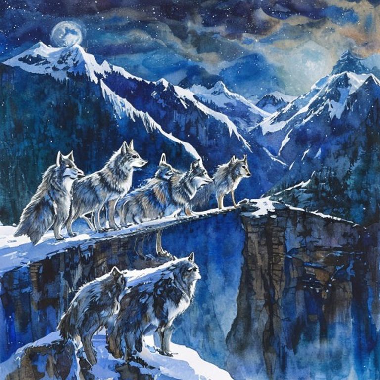 The Wolves Who Built a Bridge: A Story About Cooperation