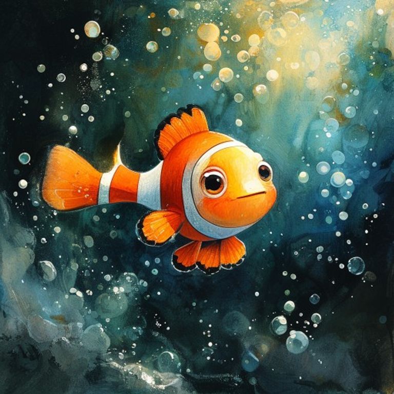 The Little Fish Who Swam Deep: A Story About Courage