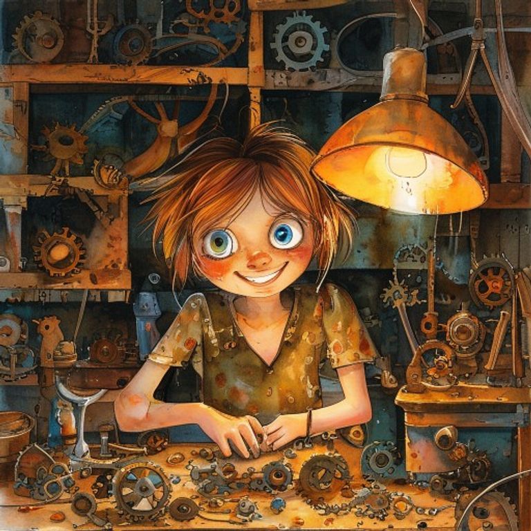 Mira in her workshop