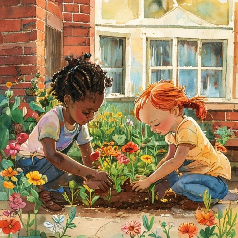 The Garden of Two Hearts: A Story About Friendship