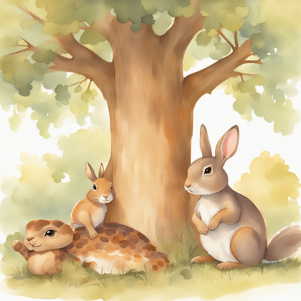 Oliver protecting animals during the storm