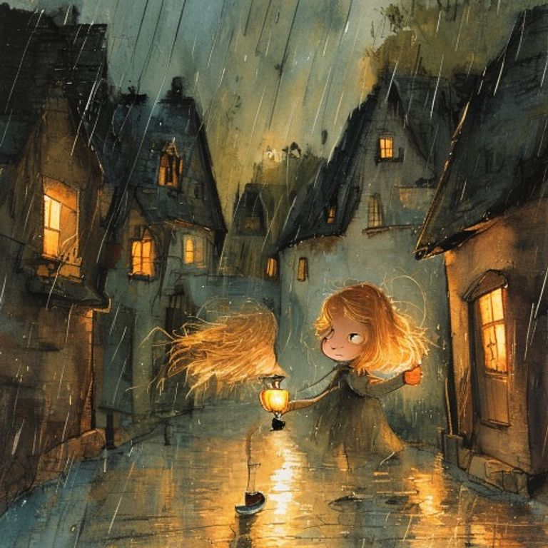 Lila sharing light in the storm