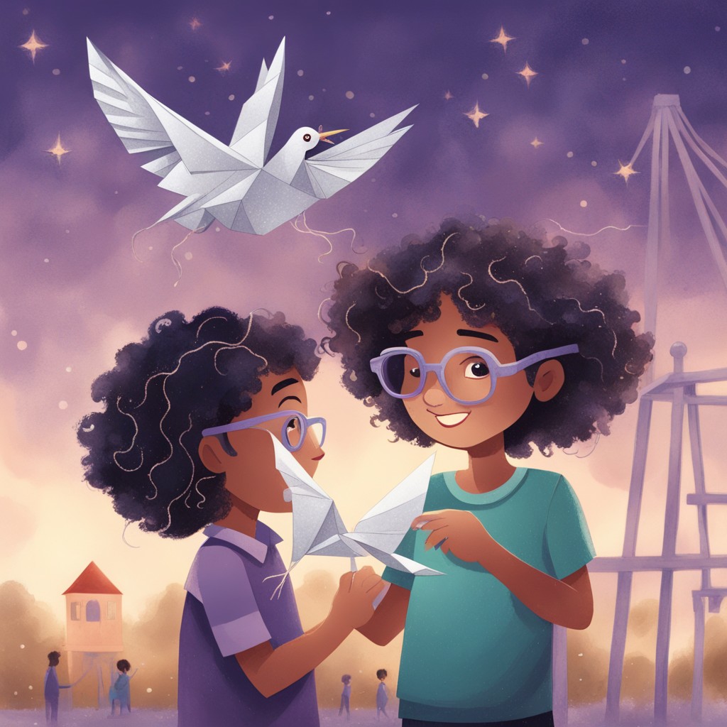 Milo and Diego at Mrs. Chen's door