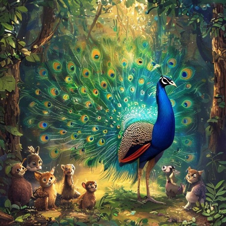 The Peacock Who Learned to Bow: A Story About Humility