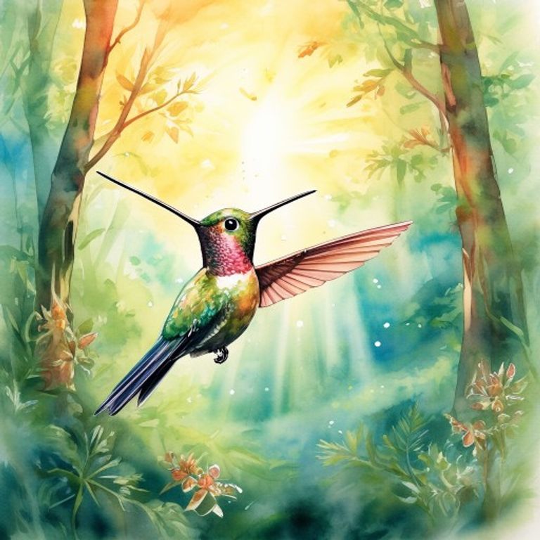The Little Hummingbird Who Could Not Fly Away: A Story About Kindness