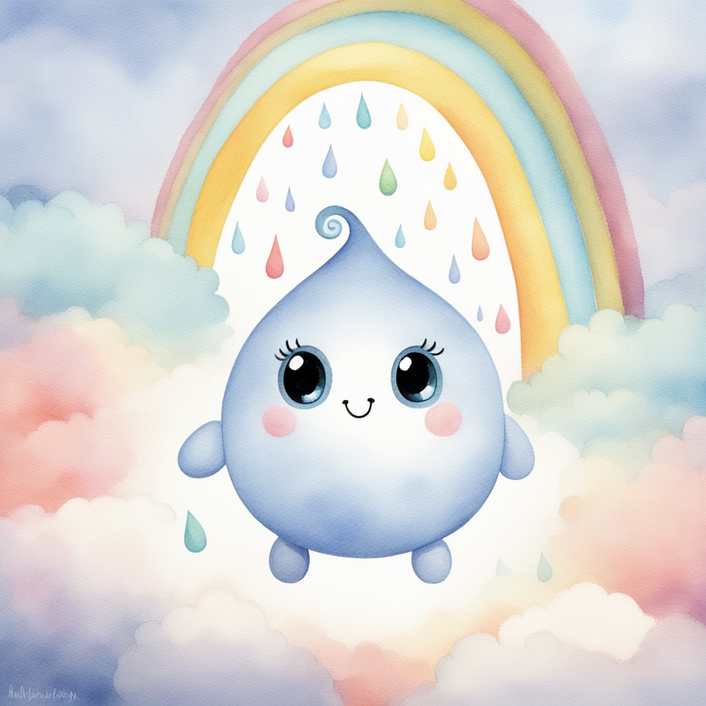 The Raindrop Who Learned to Shine: A Story About Optimism