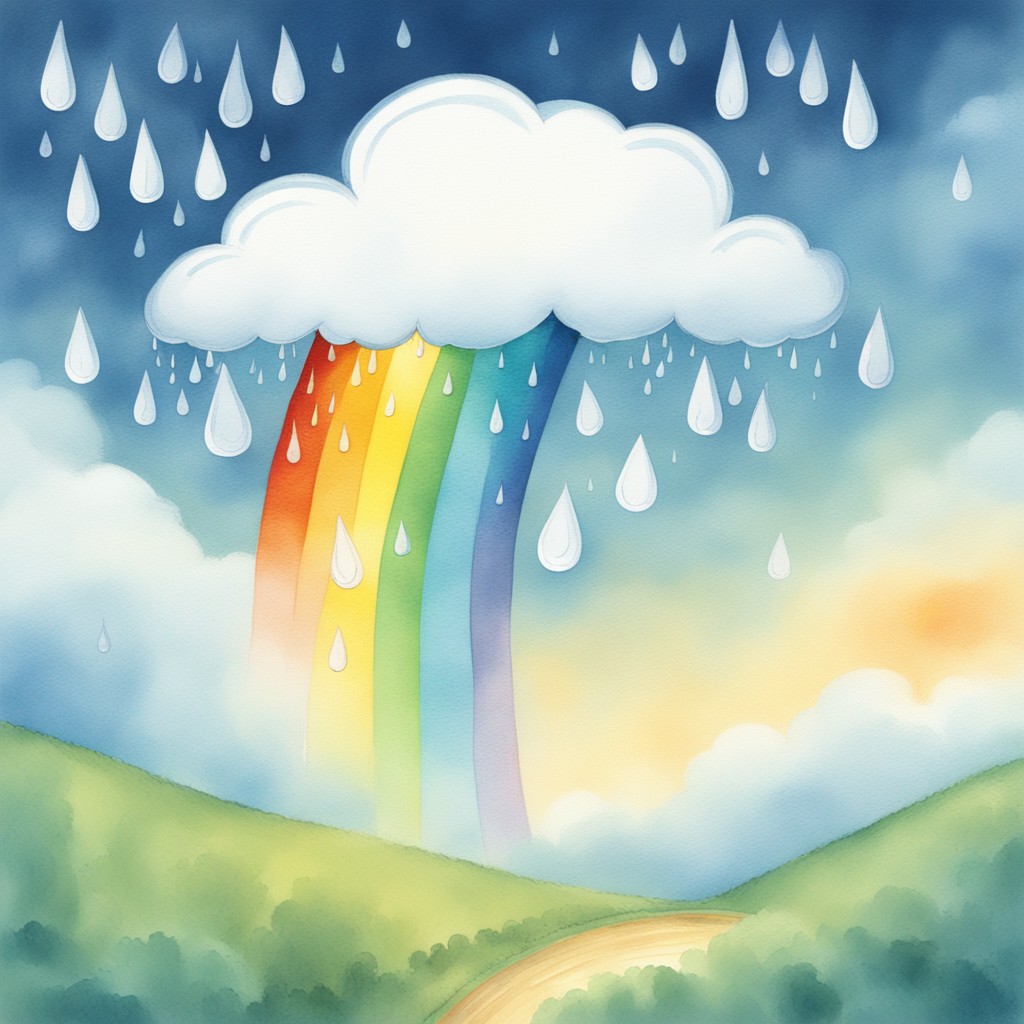 The Little Raindrop Who Saw Silver: A Story About Optimism