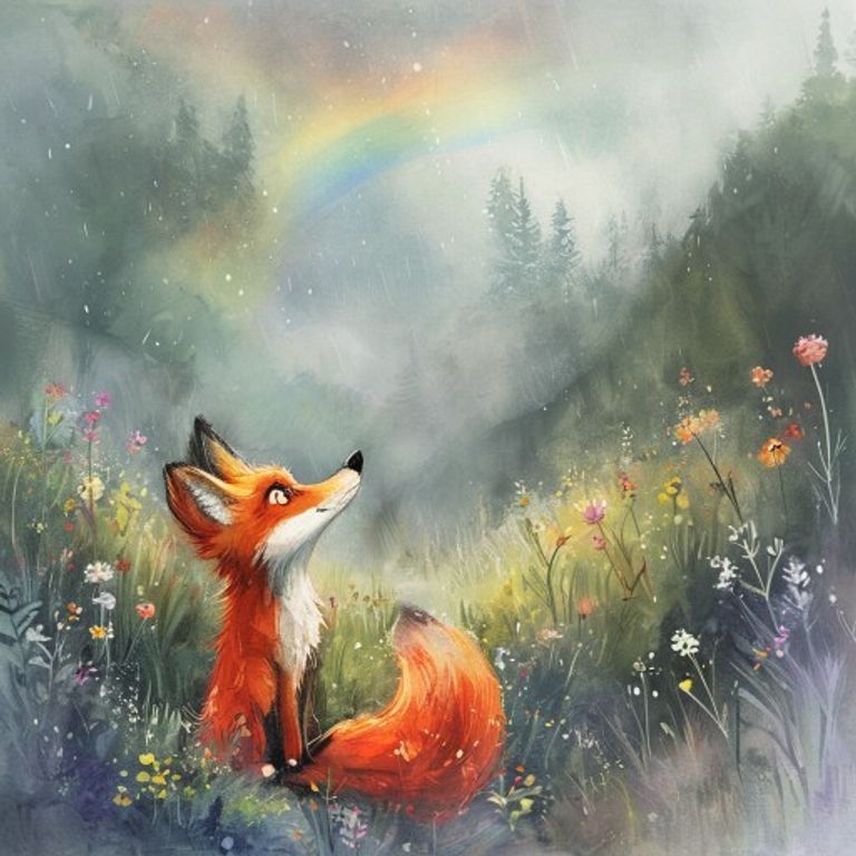 The Fox Who Found Rainbows: A Story About Optimism