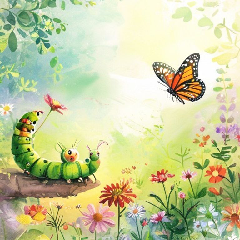 The Little Caterpillar Who Learned to Wait: A Story About Patience