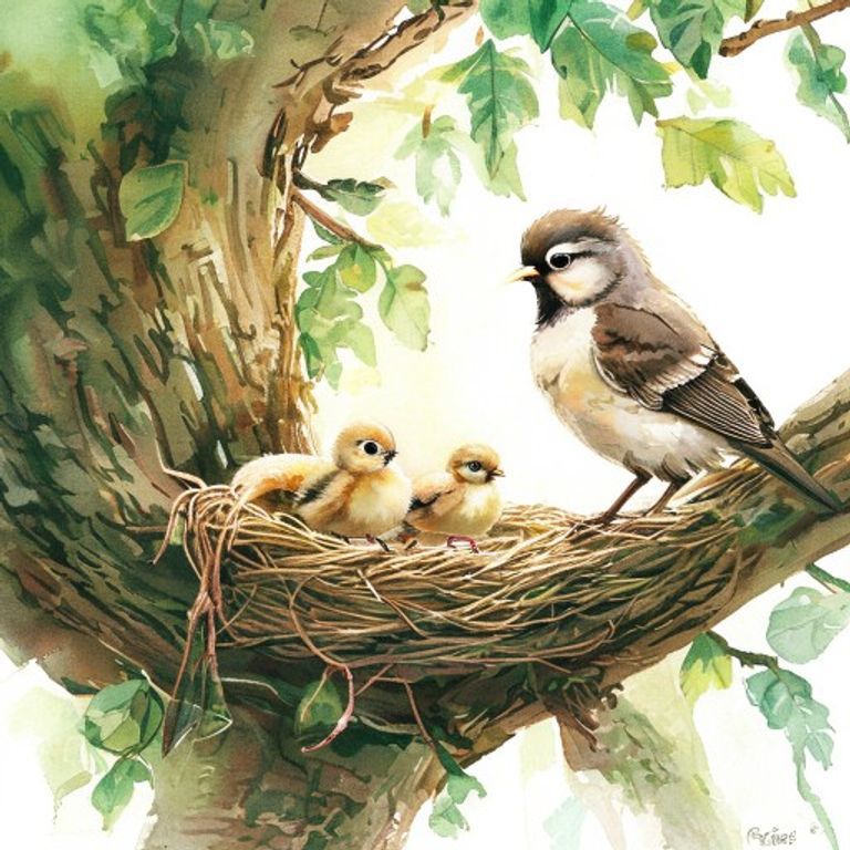 The Little Sparrow Who Kept Watch: A Story About Responsibility