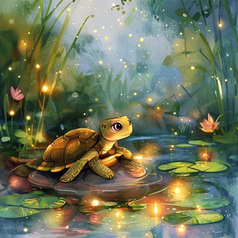 The Turtle Who Painted the Sky: A Story About Self-Confidence