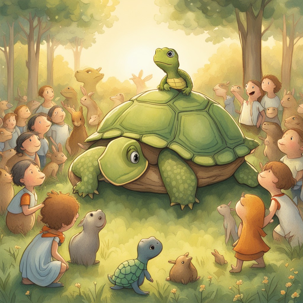 Tibby telling his story at the Summer Gathering