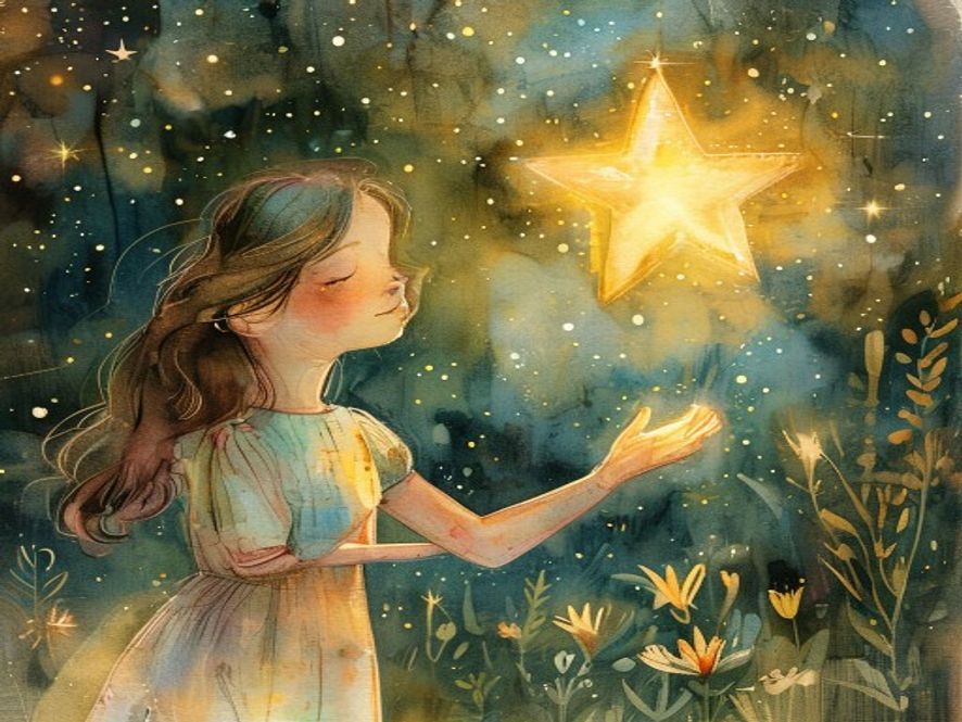 The star returns to its home in the night sky