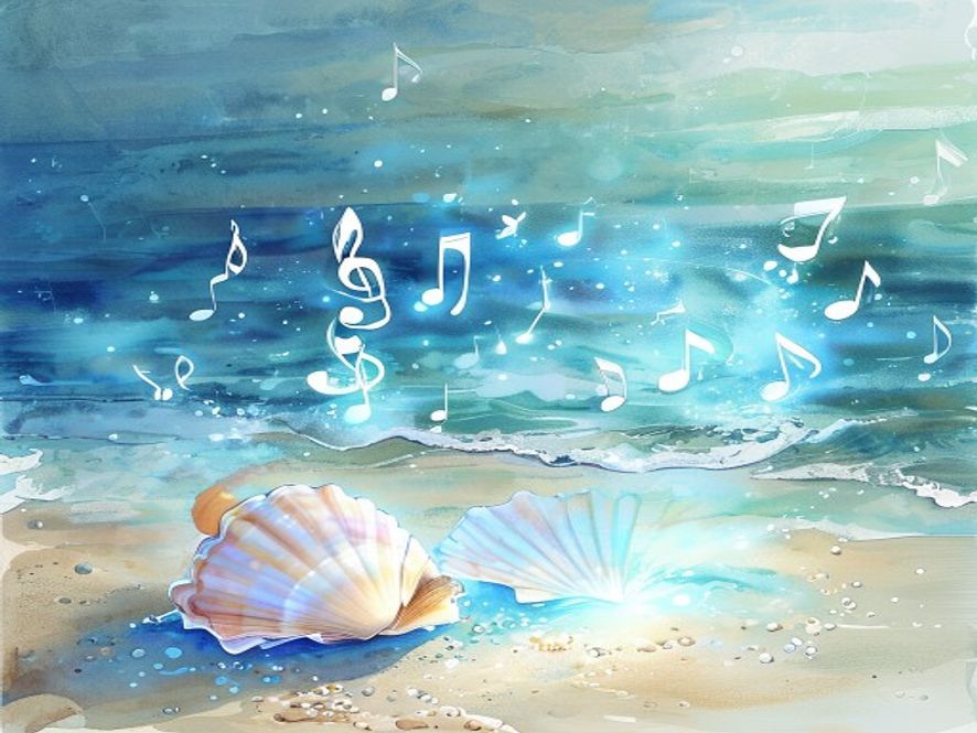 Sophie discovers the magical singing shell in a tide pool