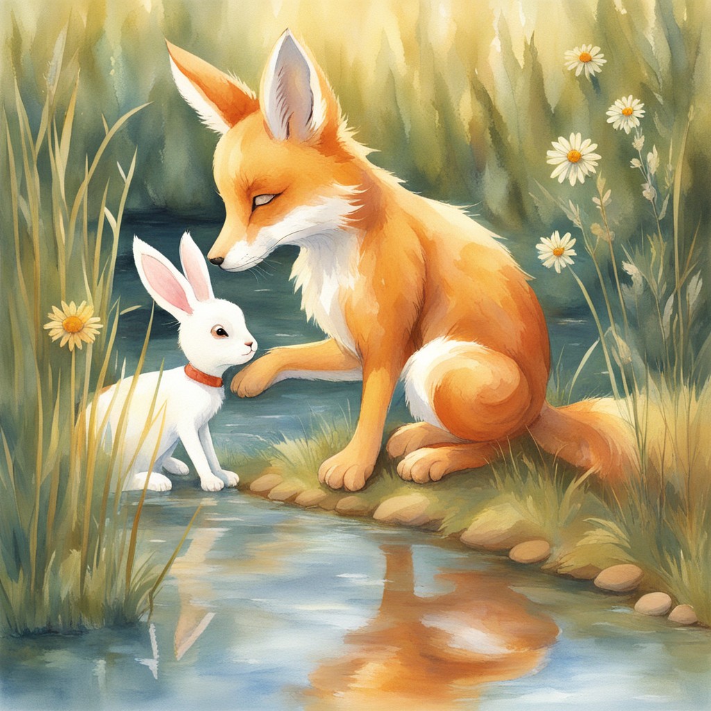 Finn freeing Pip from fishing line by Crystal Stream