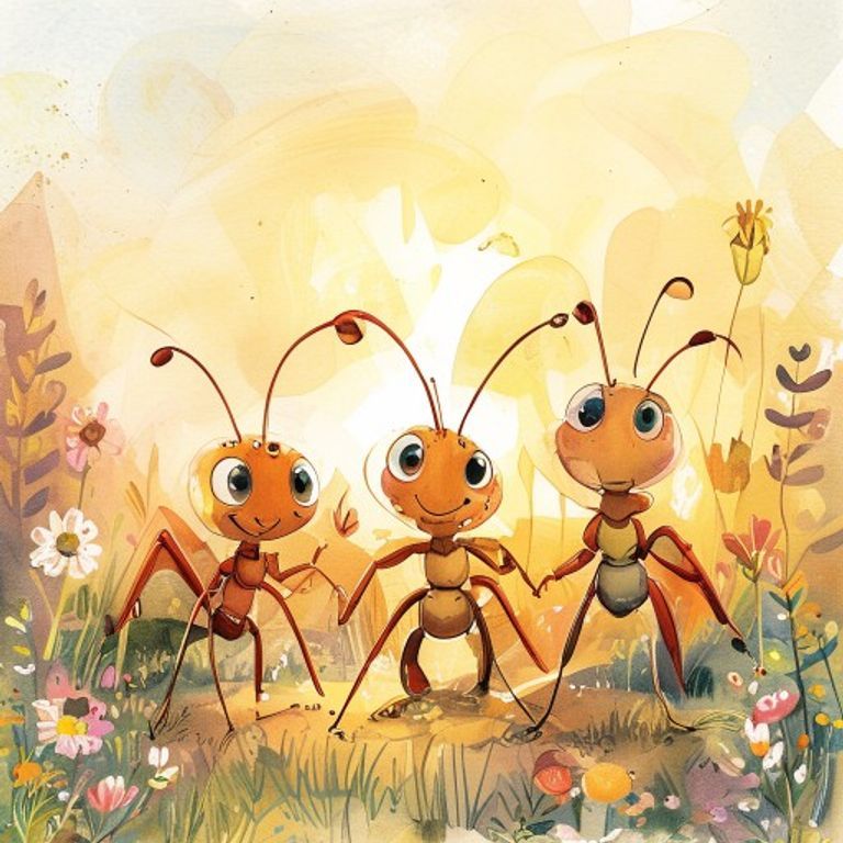 The Great Anthill Bridge: A Story About Teamwork