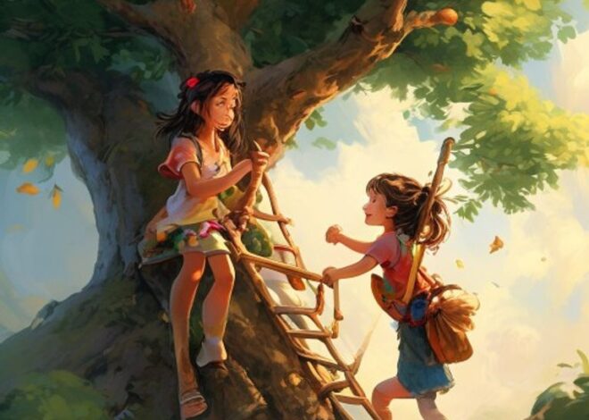 Eva and Mia: The Cloud-Riding Race – A Story About Humility