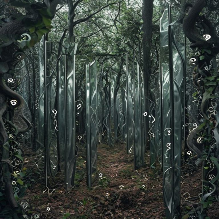 The mysterious Mirror Maze appearing in the meadow